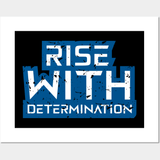 Rise With Determination Motivational Quotes Posters and Art